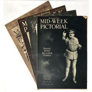 Lot of 4 Mid-Week Pictorial The New York Times 1916 May. June. Antique